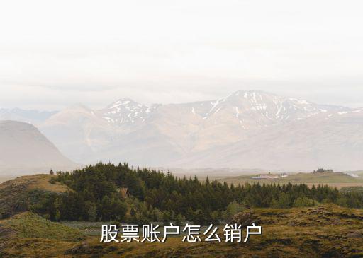 股票账户怎么销户