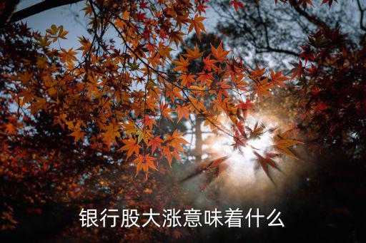 银行股票涨和什么有关，最新银行股为什么会大涨