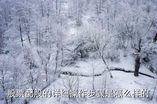 股票配股的详细操作步骤是怎么样的