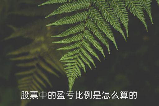股票中的盈亏比例是怎么算的