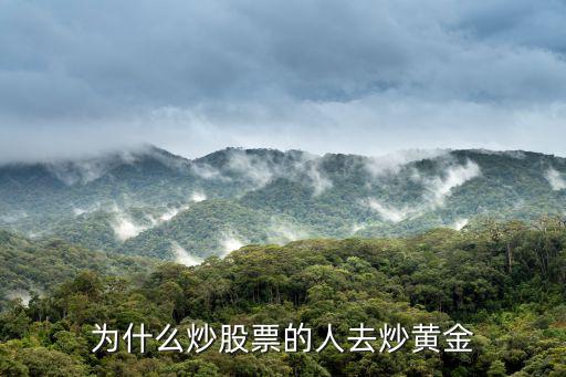 为什么炒股票的人去炒黄金