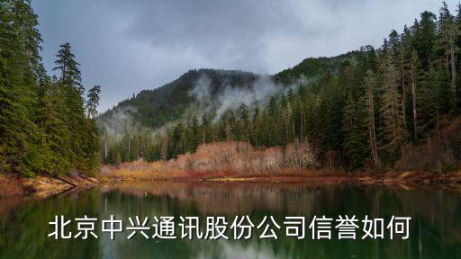 北京中兴通讯股份公司信誉如何
