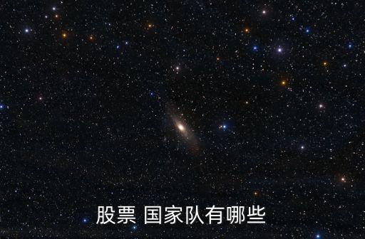 股票 国家队有哪些