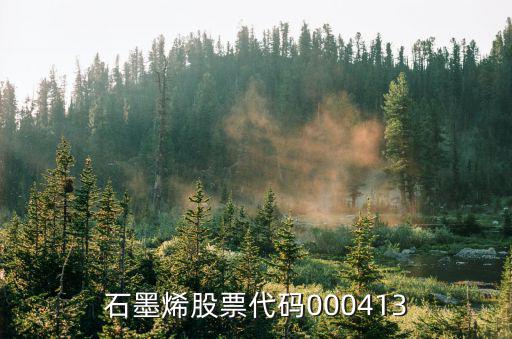 石墨烯股票代码000413
