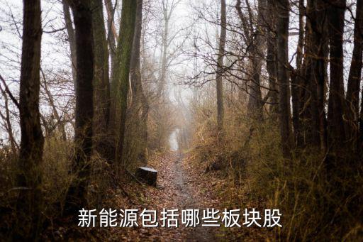 新能源都有什么板块股票，新能源包括哪些板块股
