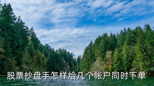股票抄盘手怎样给几个帐户同时下单