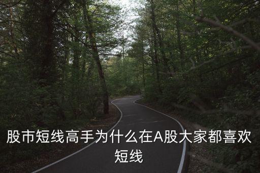 股市短线高手为什么在A股大家都喜欢短线