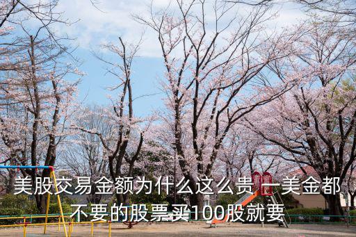 为什么美的股票那么贵，美股交易金额为什么这么贵 一美金都不要的股票买100股就要