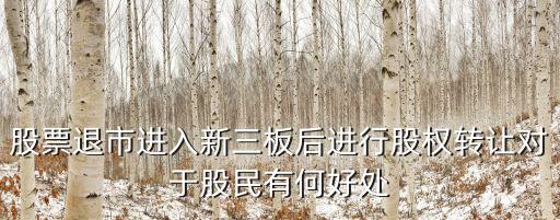 股票退市有什么用途，什么叫公司的退市对股民有什么影响