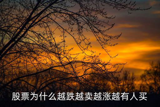 股票跌了为什么有人买，为什么放量下跌的股票还有人买