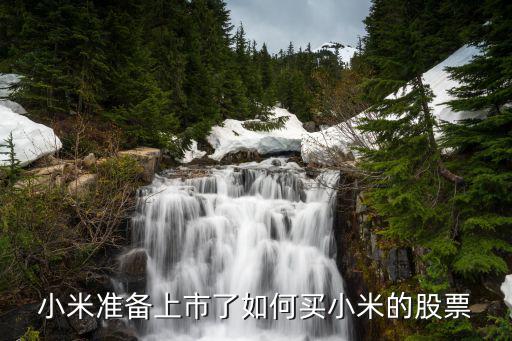 小米准备上市了如何买小米的股票