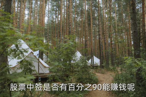 股票中签是否有百分之90能赚钱呢