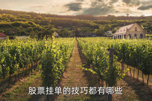 股票挂单的技巧都有哪些