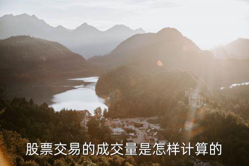 股票交易的成交量是怎样计算的