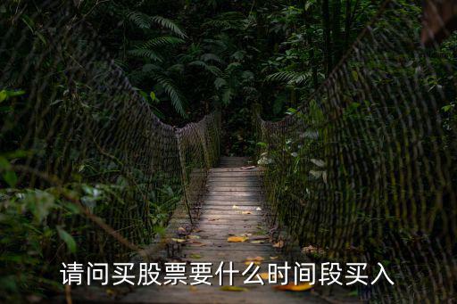 请问买股票要什么时间段买入