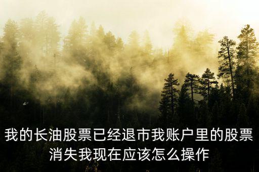 长油退市股票怎么办，退市长油退市了我的股票怎么办