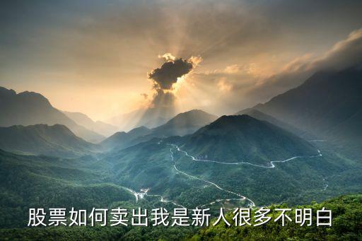 卖出股票怎么卖出，急急急请问股票如何卖出