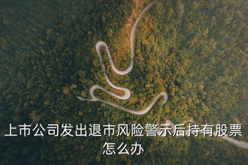 上市公司发出退市风险警示后持有股票怎么办