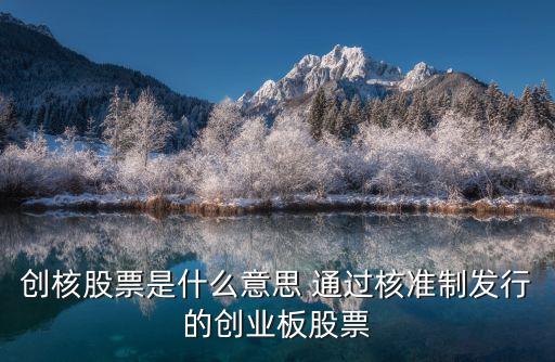 创核股票是什么意思 通过核准制发行的创业板股票