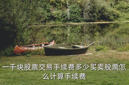 一千块股票交易手续费多少买卖股票怎么计算手续费