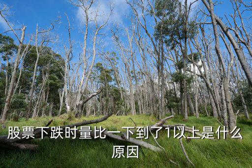 股票下跌时量比一下到了1以上是什么原因