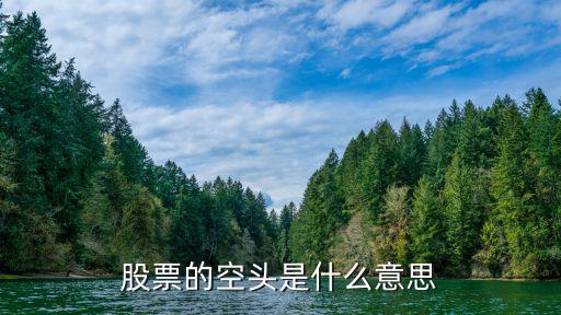 股票的空头是什么意思