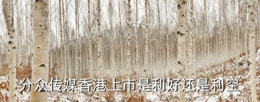 分众传媒香港上市是利好还是利空