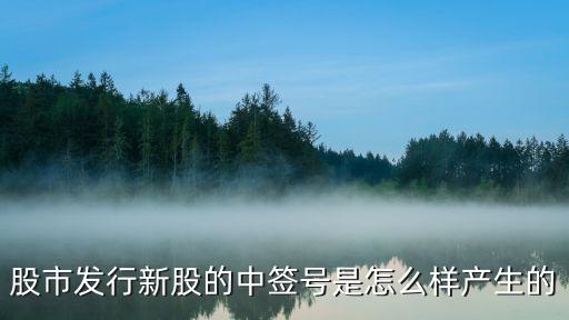 股市发行新股的中签号是怎么样产生的