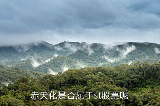 赤天化是否属于st股票呢