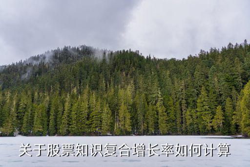 关于股票知识复合增长率如何计算
