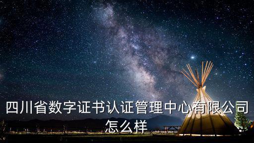 数字认证股票怎么样，四川省数字证书认证管理中心有限公司怎么样