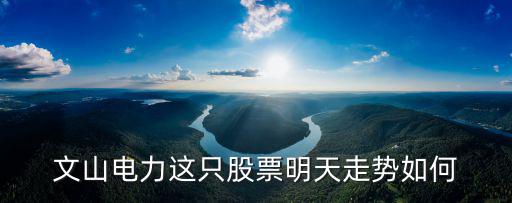 文山电力这只股票明天走势如何