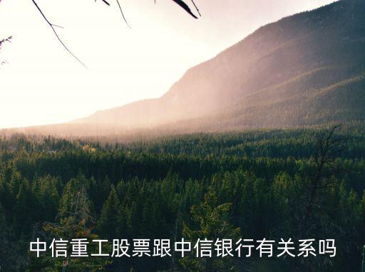 中信重工股票跟中信银行有关系吗