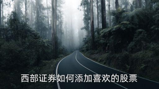 西部创业股票怎么选股票，西部证券如何添加喜欢的股票