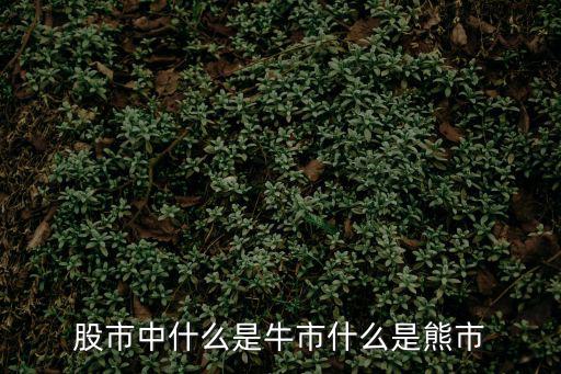 股市中什么是牛市什么是熊市