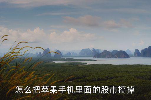 怎么把苹果手机里面的股市搞掉