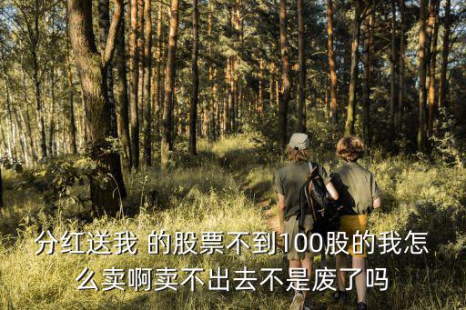 分红送我 的股票不到100股的我怎么卖啊卖不出去不是废了吗