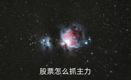 股票怎么抓主力