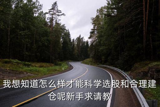 我想知道怎么样才能科学选股和合理建仓呢新手求请教