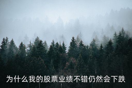 为什么我的股票业绩不错仍然会下跌