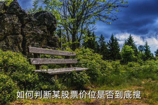 如何判断某股票价位是否到底搜