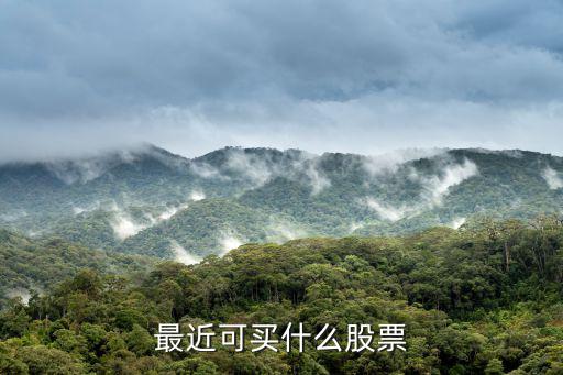 最近可买什么股票