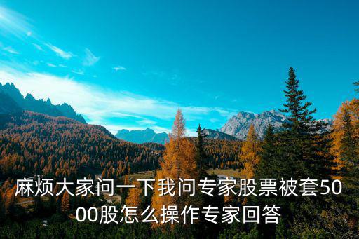 麻烦大家问一下我问专家股票被套5000股怎么操作专家回答