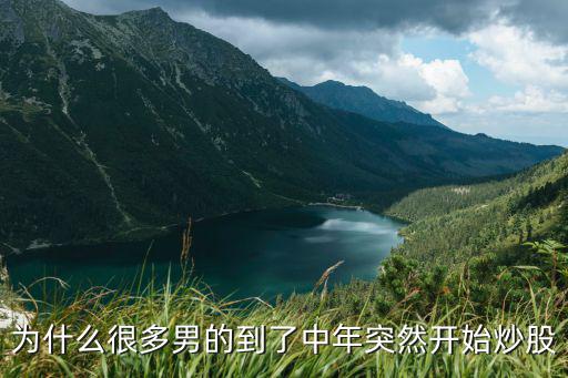 为什么30岁玩股票，为什么很多男的到了中年突然开始炒股