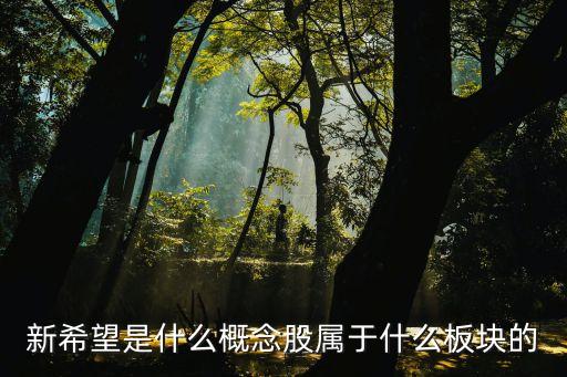 新希望是什么概念股属于什么板块的