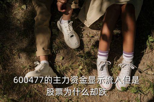 600477的主力资金显示流入但是股票为什么却跌