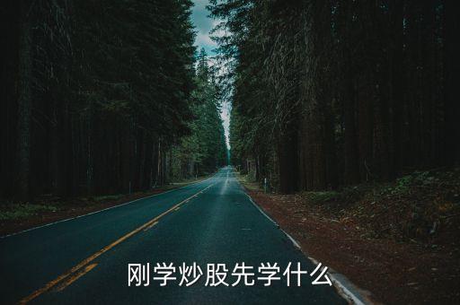 刚学炒股先学什么