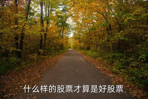 什么样的股票才算是好股票