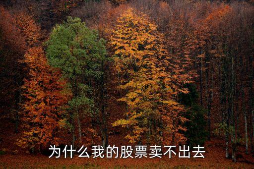 为什么我的股票卖不出去