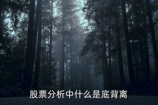 股票分析中什么是底背离